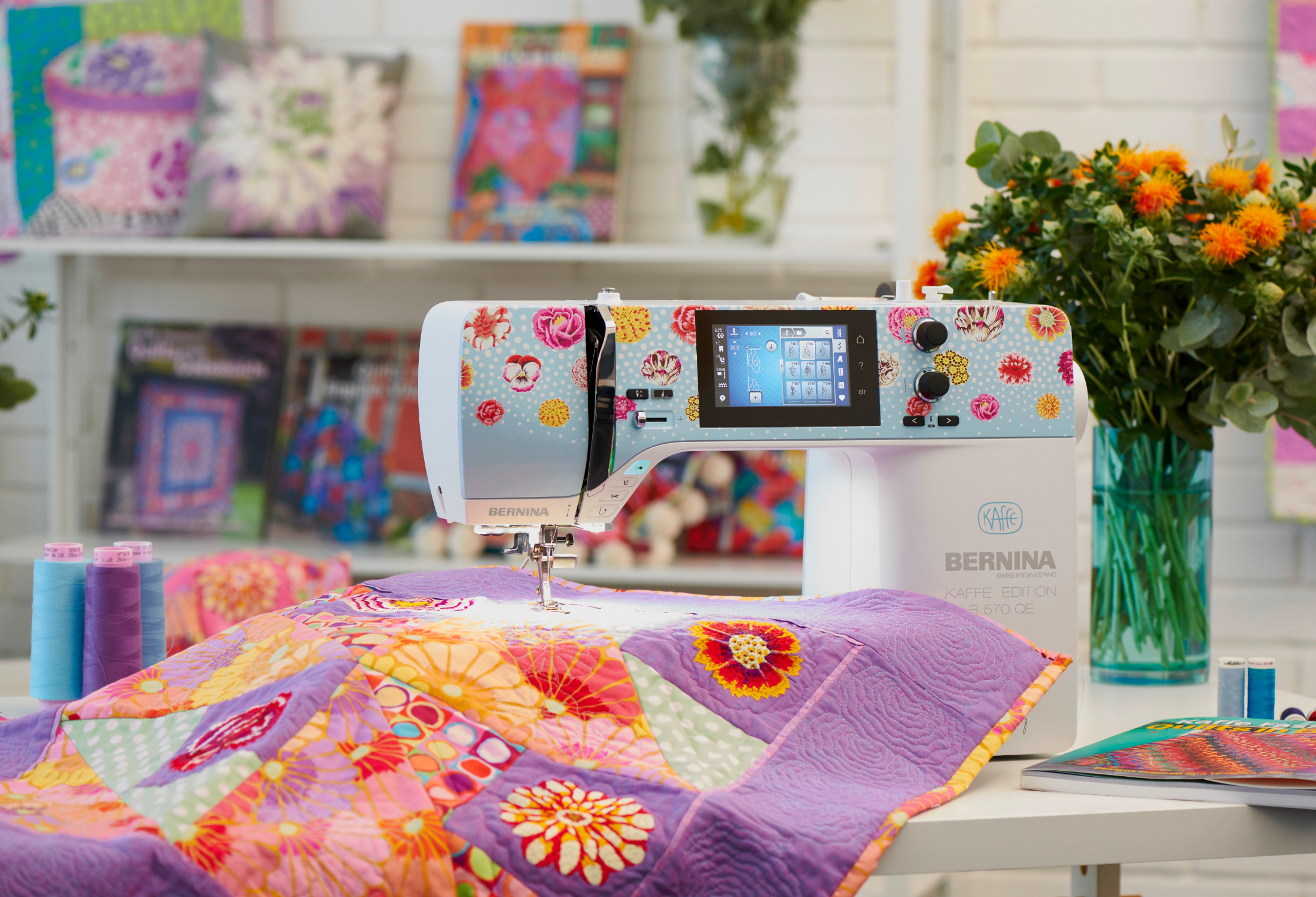 Bernina 570QE Kaffe edition Fasset