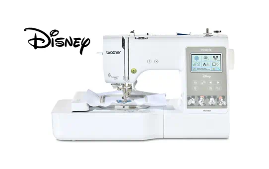 Nyd Disney med Innov-is M340ED broderimaskinen. Nuttet, farverig og kompakt; den passer til ethvert syrum, stort som småt. Sjov, nem at bruge og fyldt med funktioner - er det ikke på tide, du tager på et kreativt eventyr?
