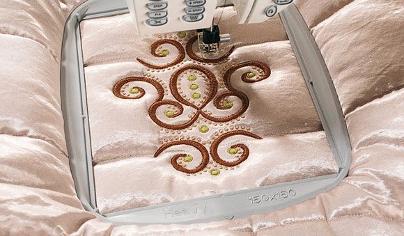 Do All Quilter’s Hoop 150×150 mm, broderiramme, quiltning, sytilbehør, Husqvarna, Pfaff
