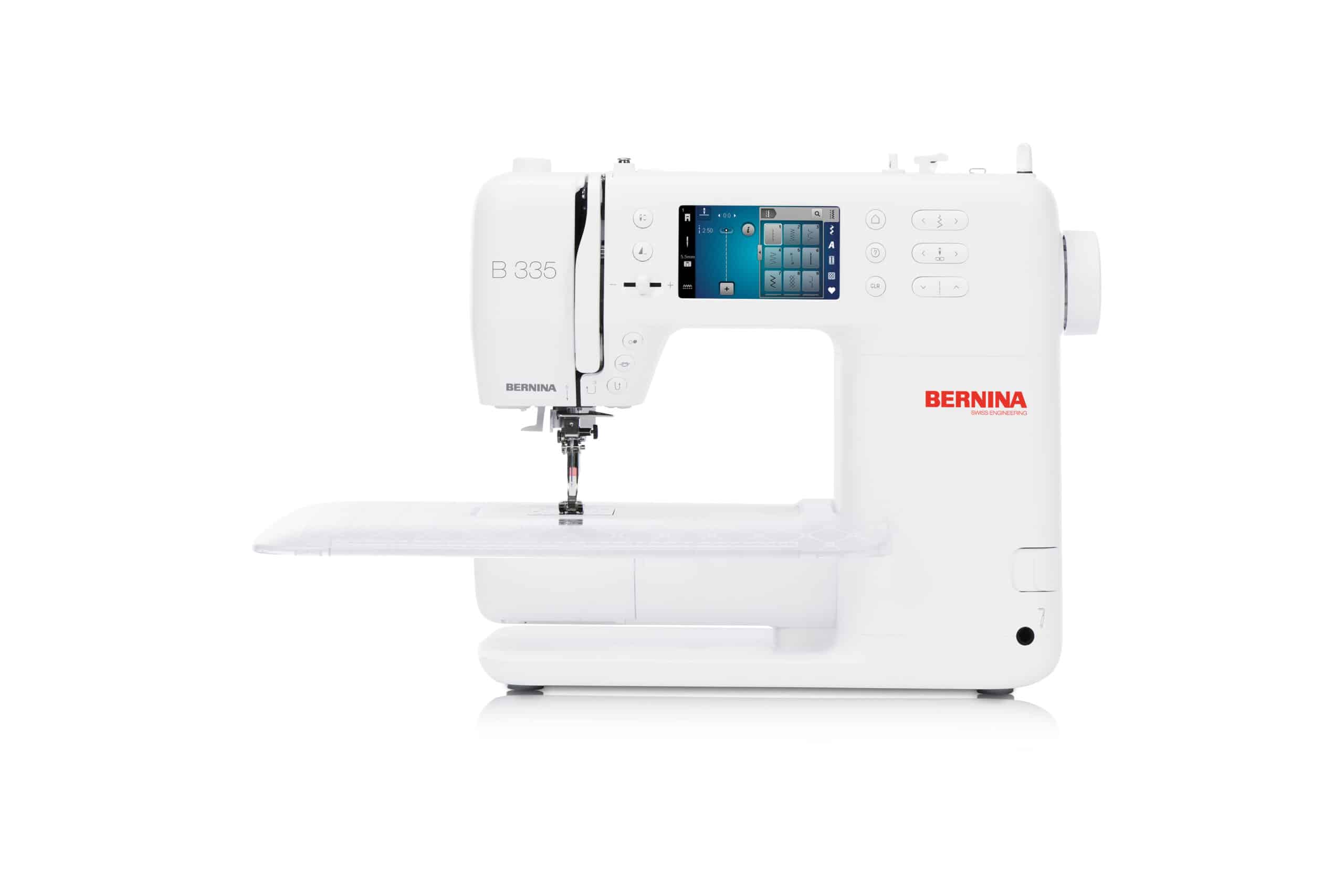 bernina 335 generation 2 med forlængerbord, set forfra